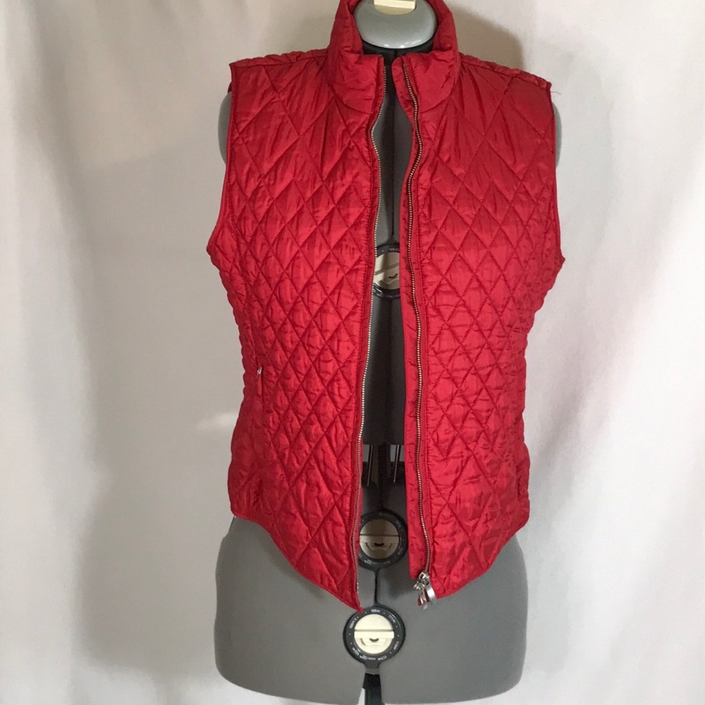 Talbots diamond quilted vest